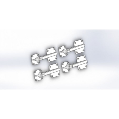 Bisagras de puerta con bisagras x4 1: 4